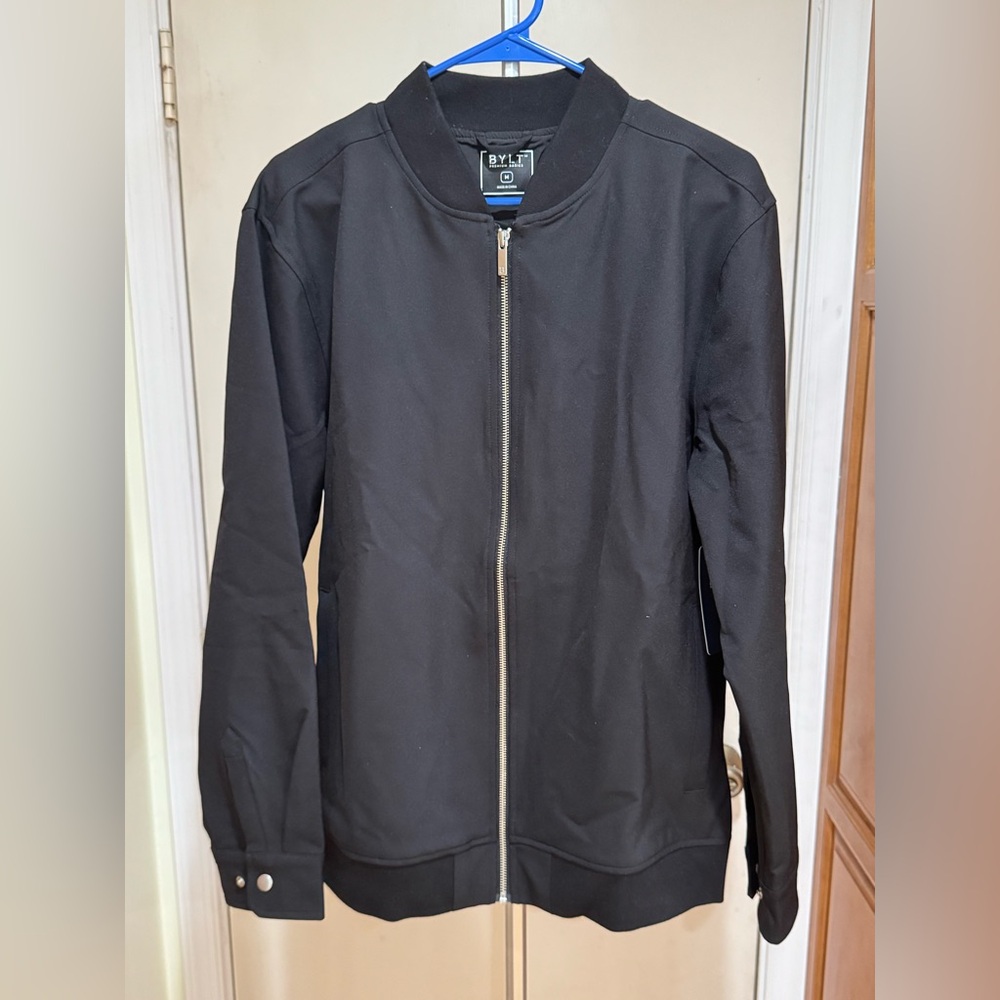 BYLT Basics Black Limitless Bomber Jacket Size Medium